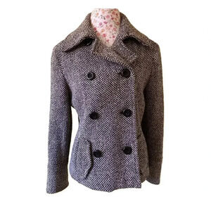 Mix It Women's Wool Blend Coat Jacket Gray Size M